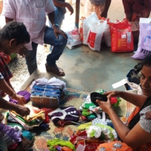 DISTRIBUTION OF FLOOD RELIEF WORKS